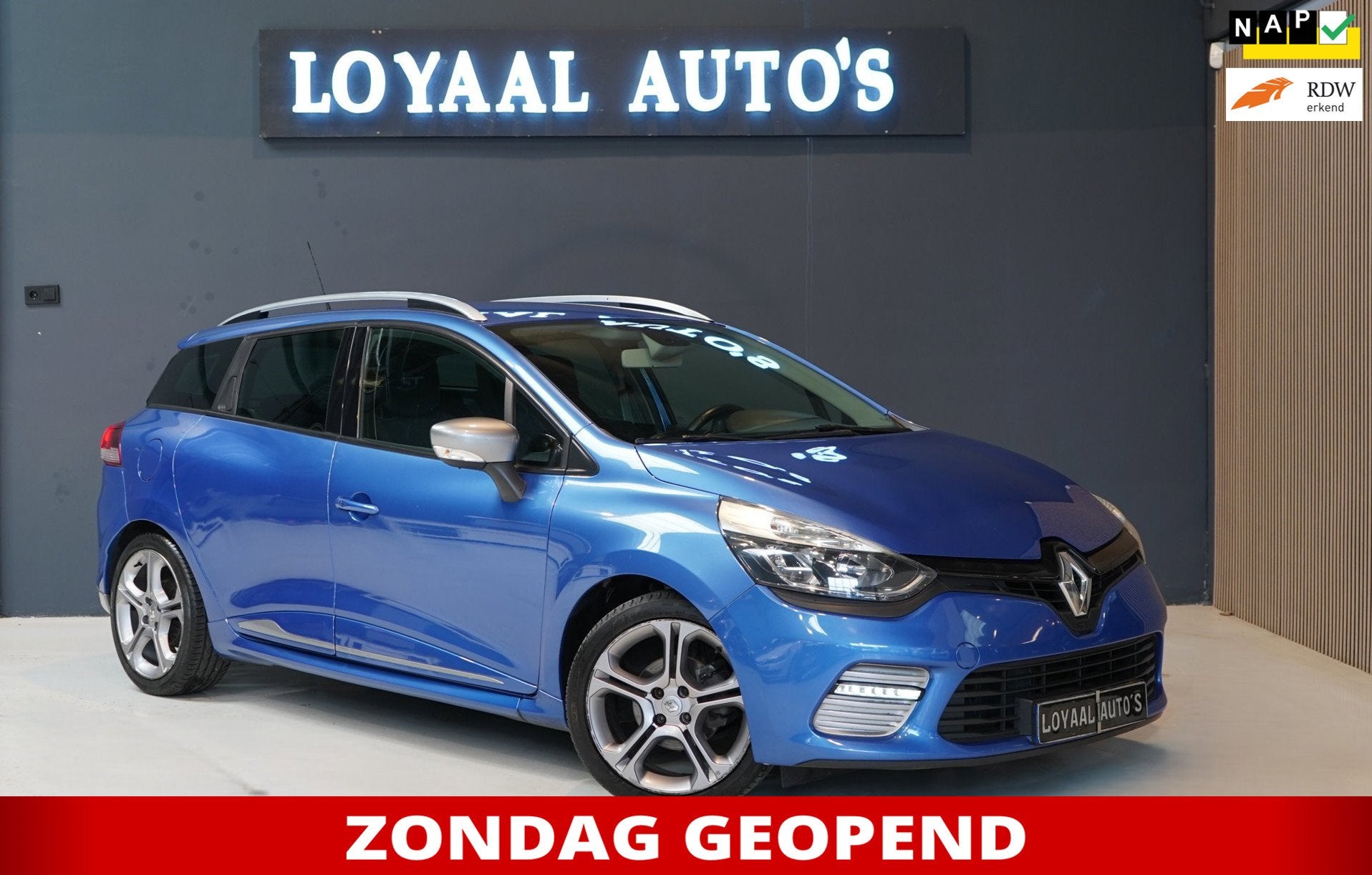 Renault Clio Estate 1.2 GT | AUT | NAVI | AIRCO | CRUISE | P, Auto's, Renault, Euro 5, Gebruikt, 4 cilinders, Blauw