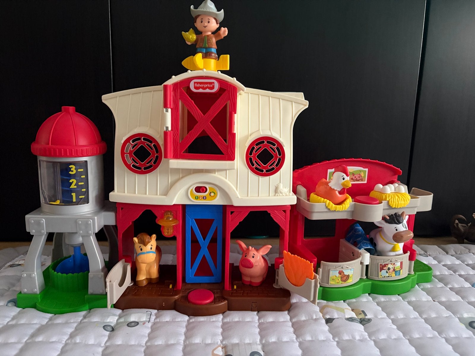Fisher-Price Little People Boerderij (frans), Ophalen of Verzenden, Zo goed als nieuw, Speelset, Met licht