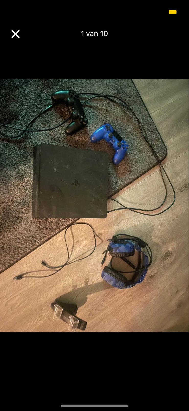 Playstation 4 met toebehoren, Ophalen, Met 2 controllers, Slim, Gebruikt