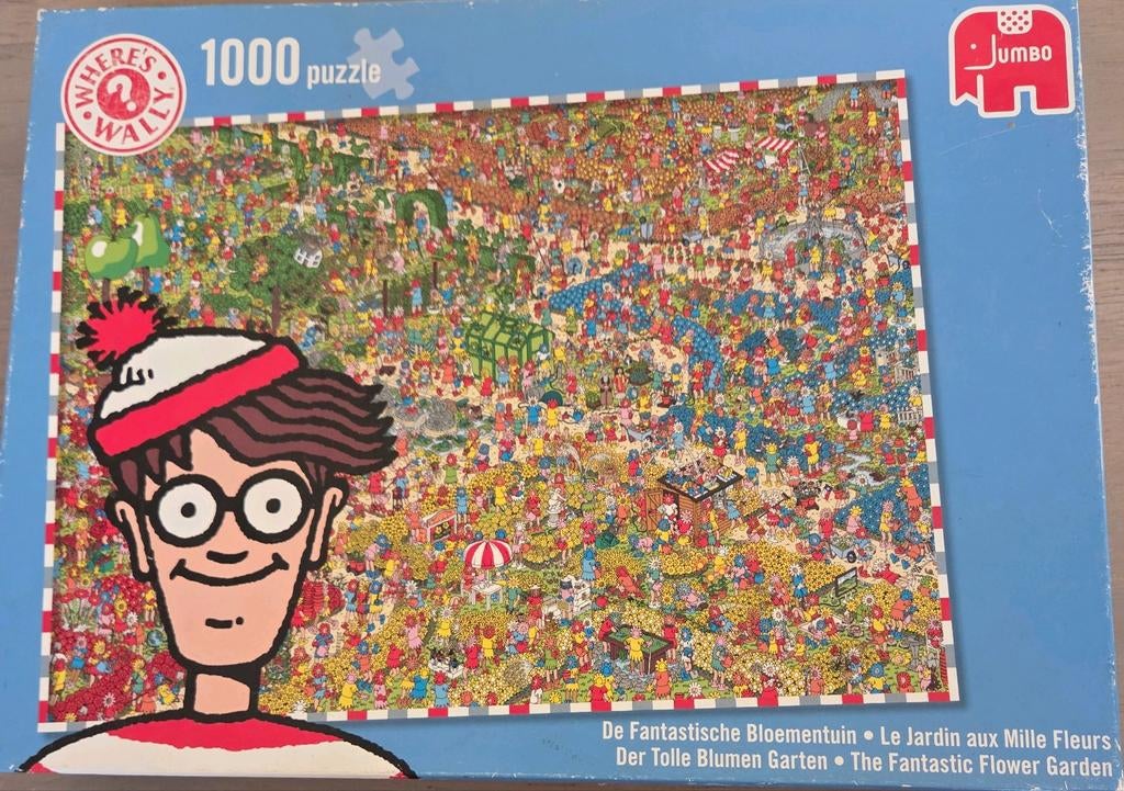 Where's Wally puzzel - 1000 stukjes, Ophalen of Verzenden, 500 t/m 1500 stukjes, Zo goed als nieuw