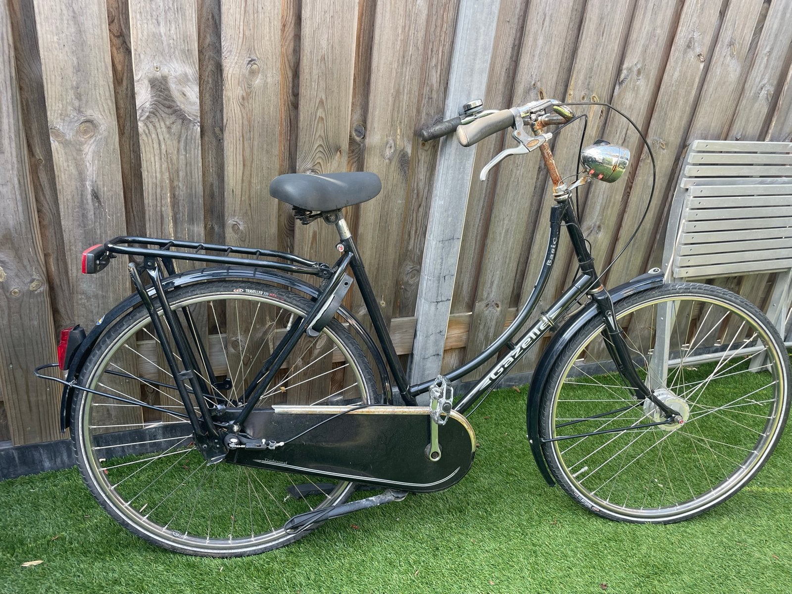 Gazelle Damesfiets - Gebruikt, maar functioneel, Ophalen, Terugtraprem, Gebruikt, Versnellingen