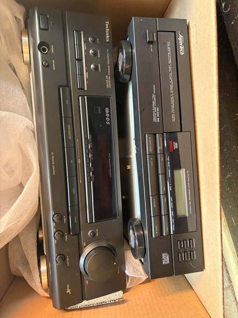 Technics SA-EX140 Receiver & Hypertech CD-speler, Gebruikt, Losse componenten, Cd-speler, Ophalen