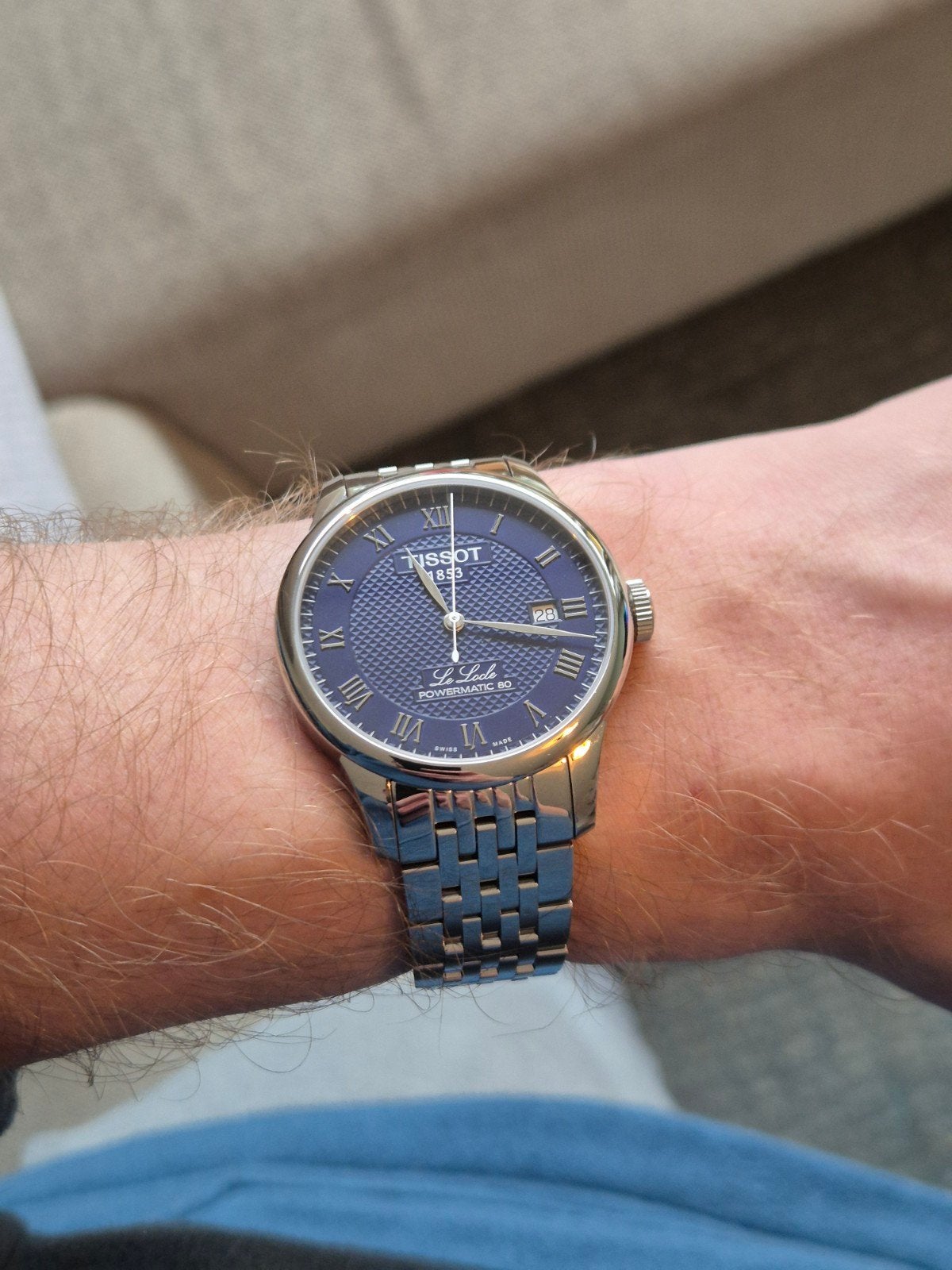 Tissot Le Locle automatisch herenhorloge, Sieraden, Tassen en Uiterlijk, Horloges | Heren, Overige merken, Staal, Staal, Polshorloge