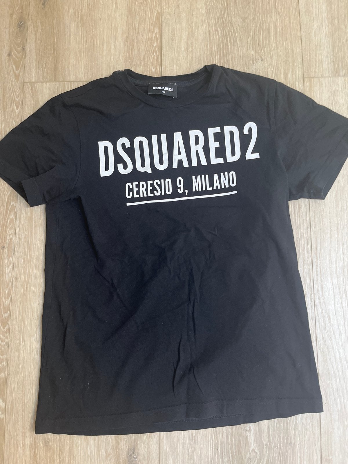 Dsquared2 T-shirt Zwart 10Y, Kinderen en Baby's, Ophalen of Verzenden, Gebruikt, Jongen of Meisje