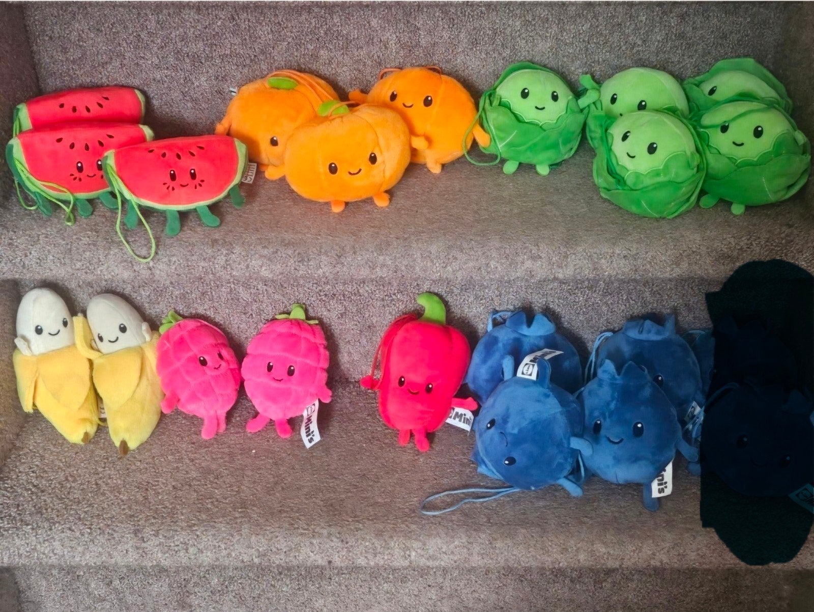 Lidl Mini's Groente / Fruit Knuffels, Ophalen of Verzenden, Zo goed als nieuw