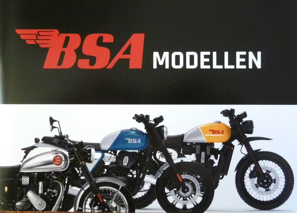 Folder BSA Modellen 350 + 650 2025, Motoren, Ophalen of Verzenden, Overige merken