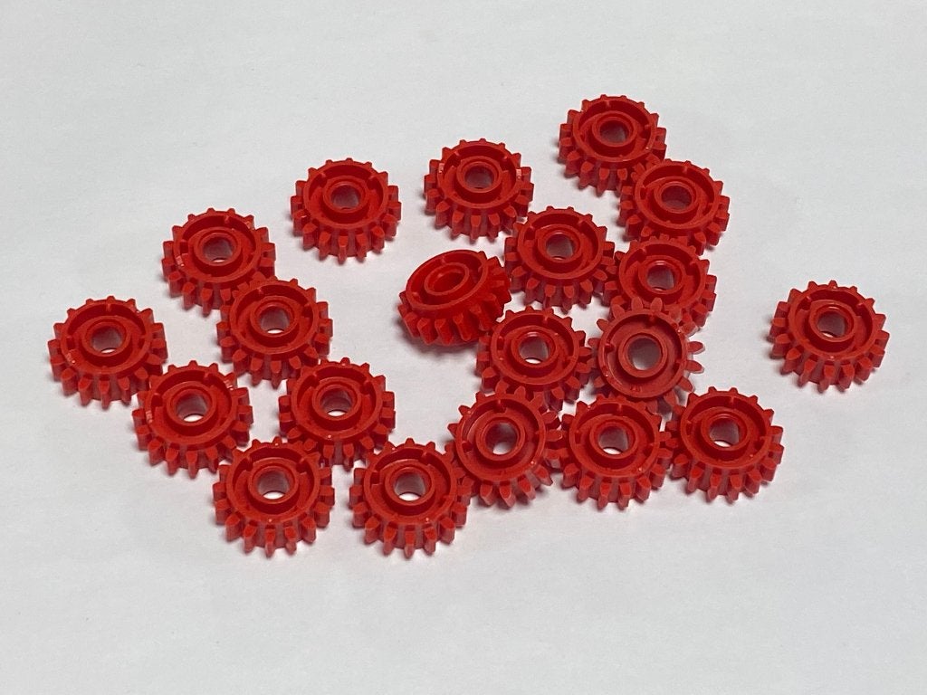 Partij Lego 20x nieuwe rode Technic, Gear 16 tanden, Overige thema's, Lego, Nieuw, Ophalen of Verzenden