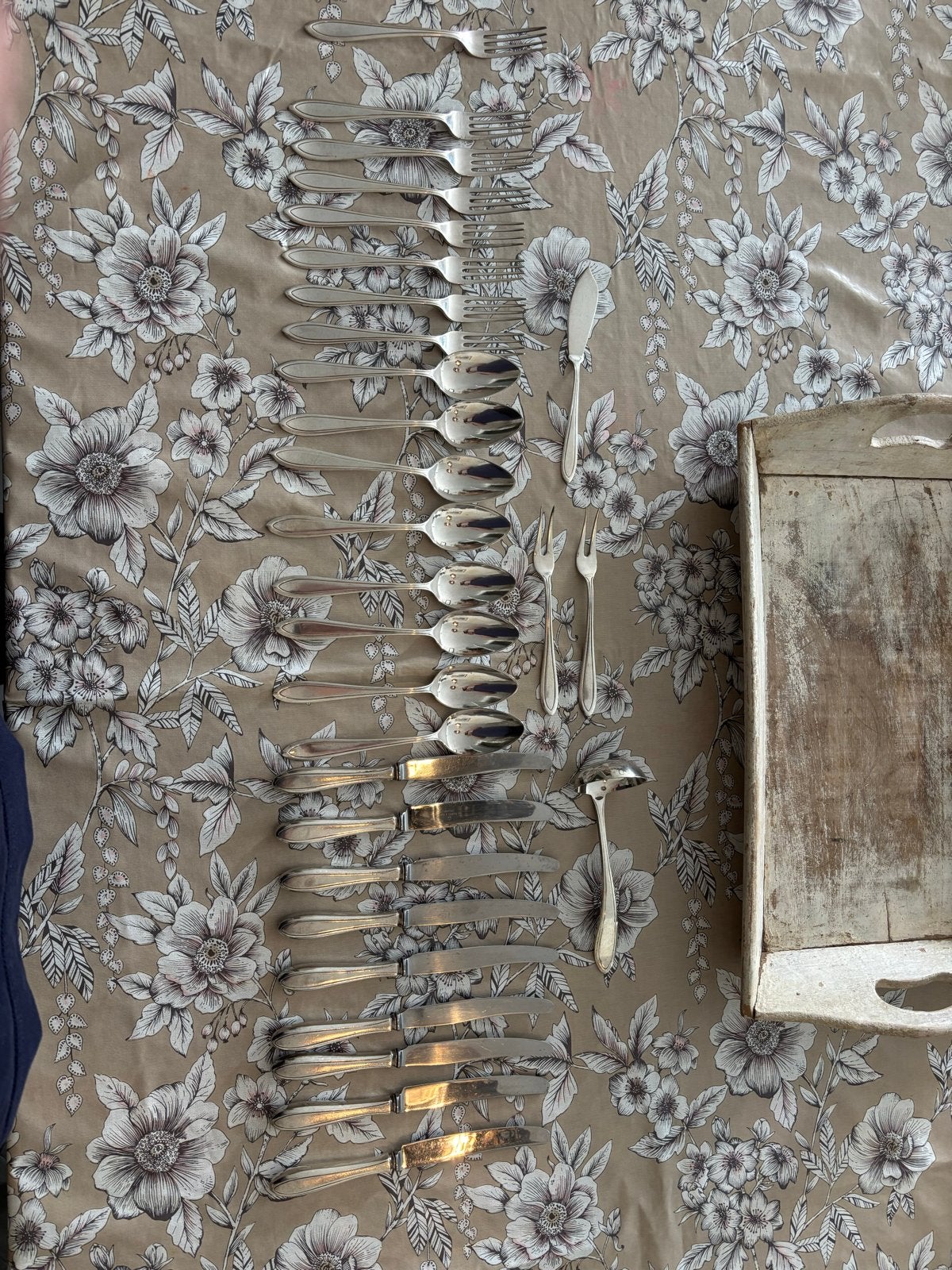 Grote set vintage Keltum verzilverd bestek, Ophalen of Verzenden