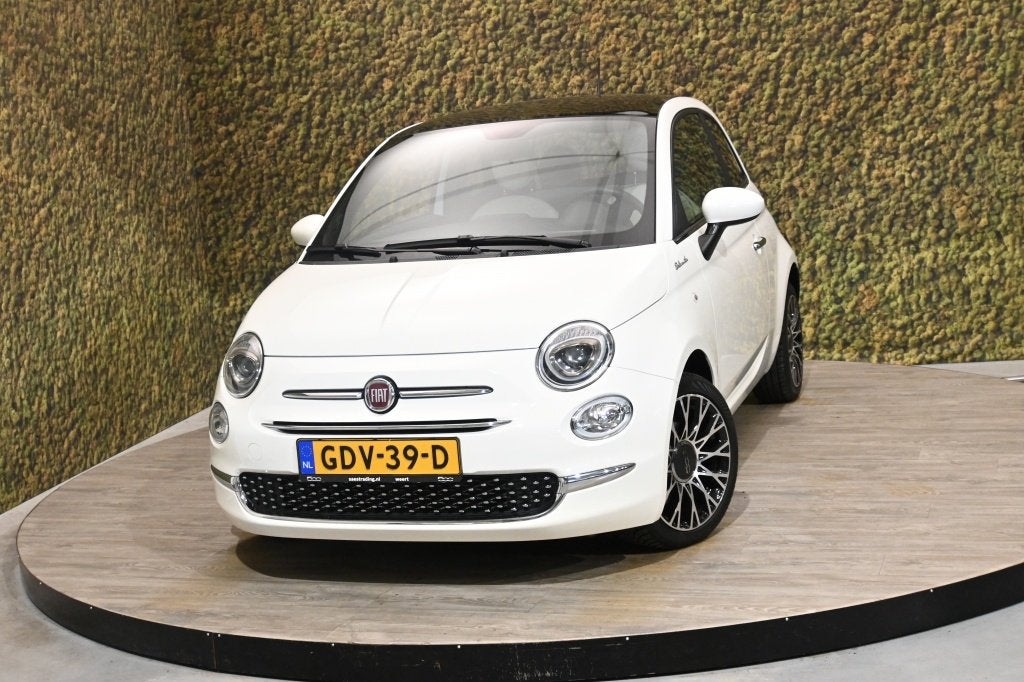 Fiat 500 1.0 Hybrid Dolcevita | Carplay | Panorama | Airco, Voorwielaandrijving, Stof, Gebruikt, Euro 6