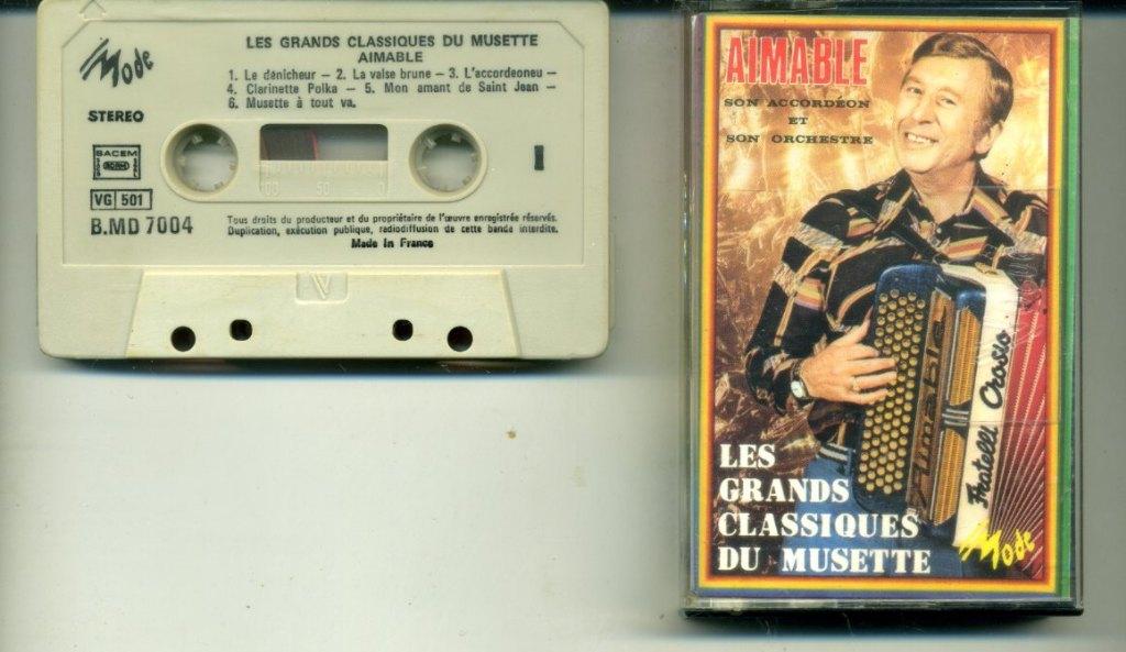 Aimable Son – Les Grands Classiques Du Musette 12 nrs ZGAN, Ophalen of Verzenden, Zo goed als nieuw, 1 bandje, Origineel