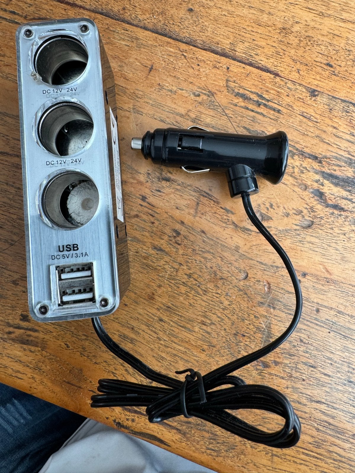5-in-1 Autolader en Splitter met USB en 12V/24V aansluitinge, Ophalen of Verzenden, Gebruikt