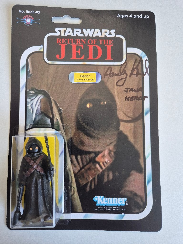 Star Wars Overig Custom Jawa Herat - Andy Herd authograph, Verzamelen, Star Wars, Ophalen of Verzenden, Nieuw, Actiefiguurtje