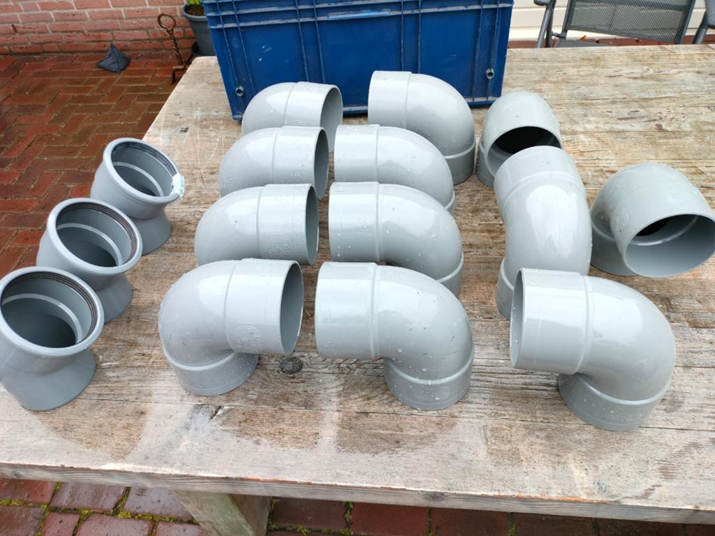 PVC afvoerbochten 110mm - Diverse graden, Ophalen of Verzenden