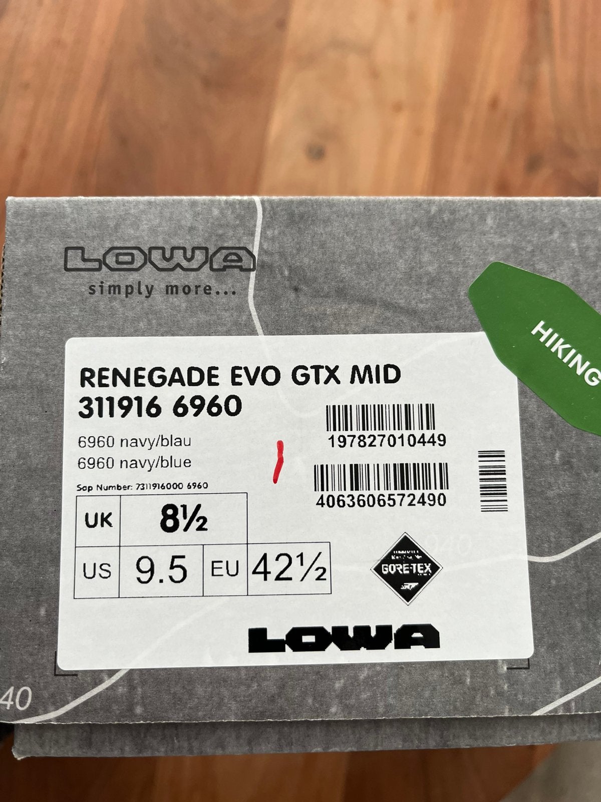Lowa Renegade Evo GTX heren wandelschoenen maat 42,5, Ophalen of Verzenden, Zo goed als nieuw, Schoenen