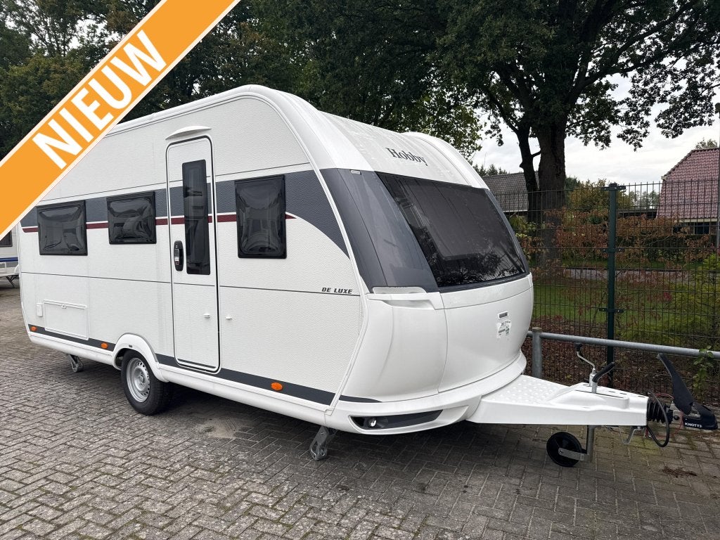 Hobby De Luxe 460 LU Model 2027, Caravans en Kamperen, Schokbreker, Rondzit, Hobby, Bedrijf