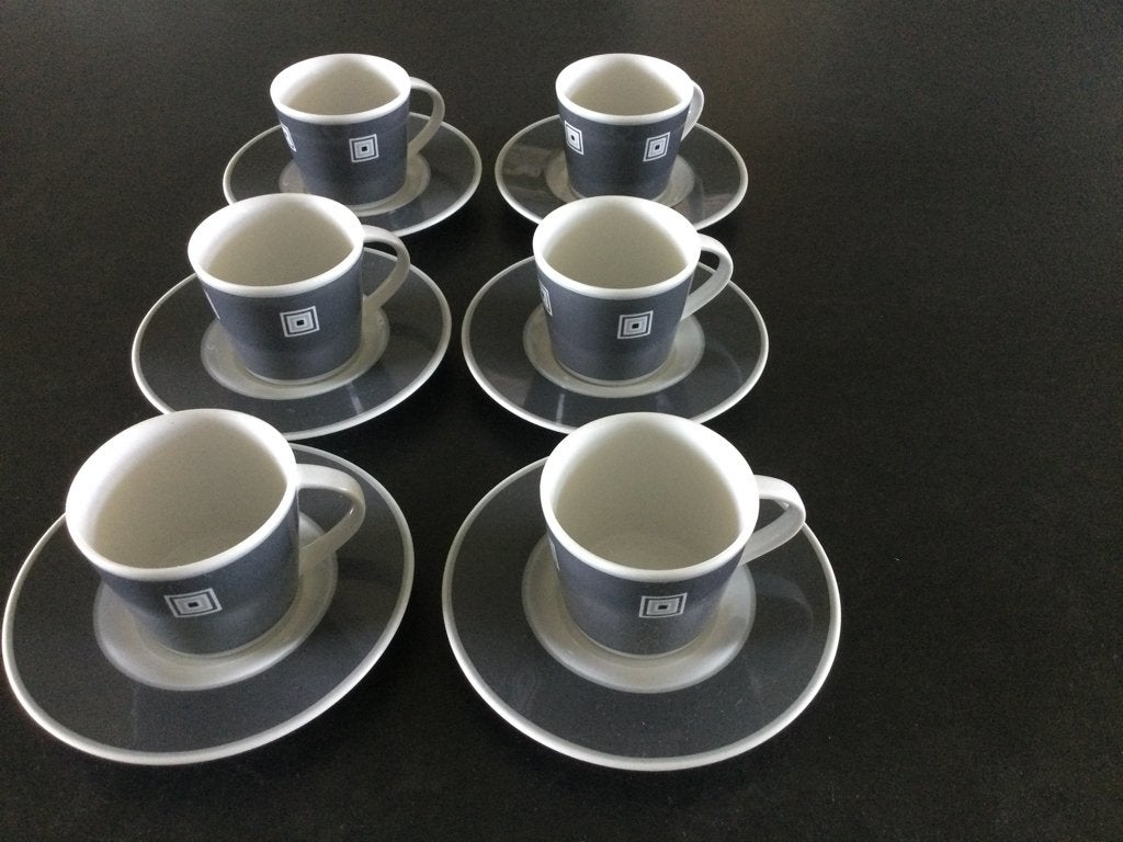 Espresso kopjes Douwe Egberts, Keramiek, Ophalen of Verzenden, Zo goed als nieuw, Overige stijlen