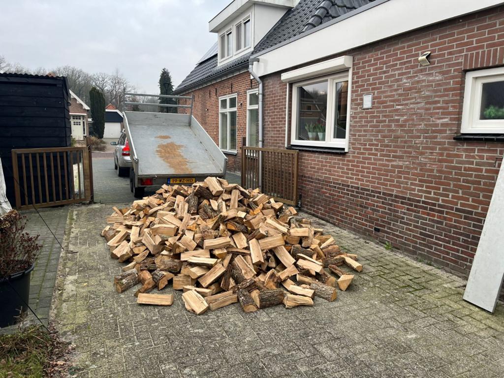 Eikenhout los gestort - Droog en Klaar voor Gebruik, Tuin en Terras, Haardhout, Ophalen of Verzenden, Eikenhout, Blokken