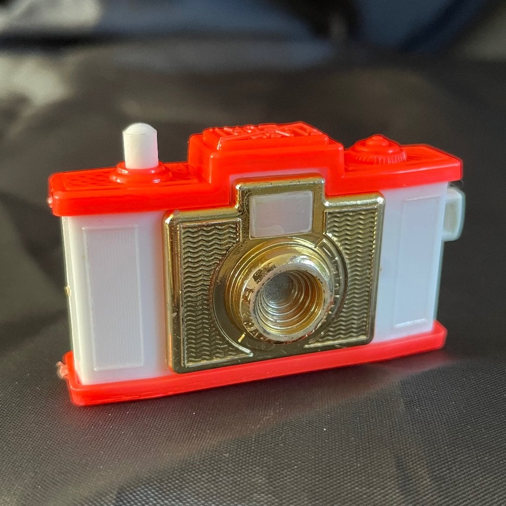 Vintage camera / sleutelhanger Flash Cort. Jaren 60, Ophalen of Verzenden, Zo goed als nieuw, Merk
