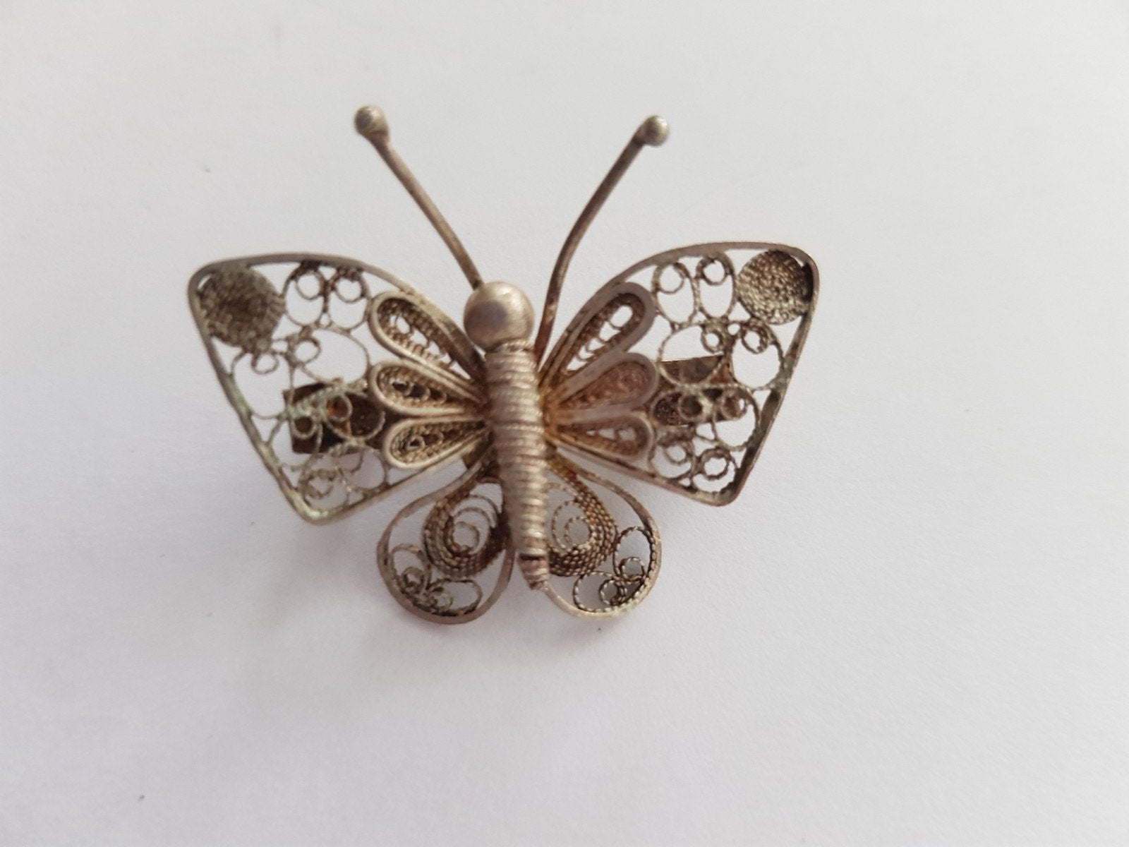 Filigrain broche vlinder, Ophalen of Verzenden, Overige materialen