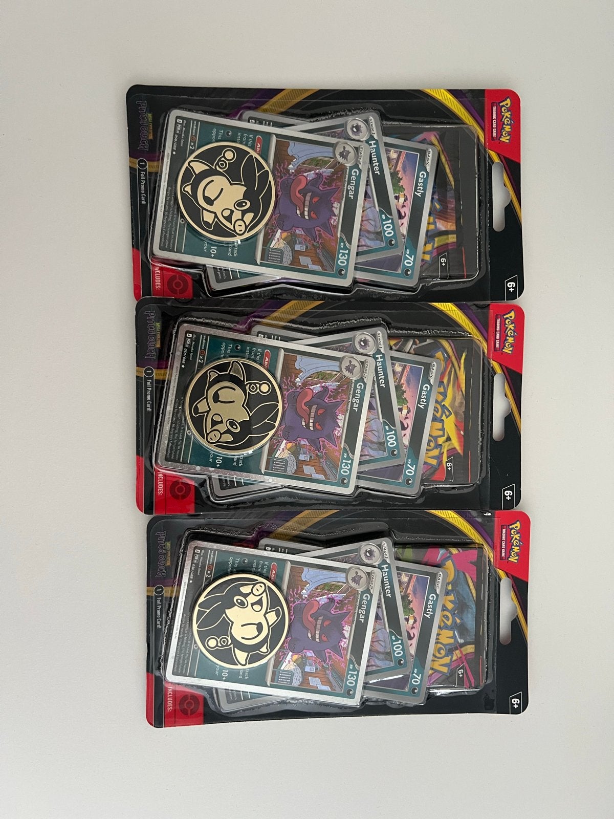 Pokémon Pitch Black Gengar Promo Set (3 stuks), Ophalen of Verzenden, Nieuw, Meerdere kaarten