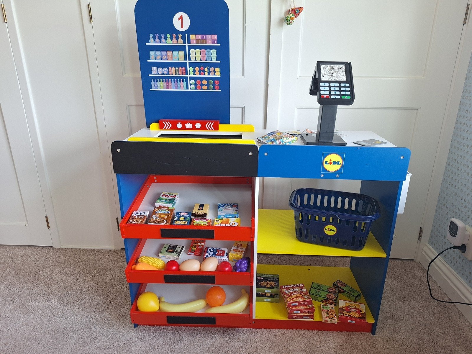 leuk Lidl winkeltje van hout, Kinderen en Baby's, Speelgoed | Speelkeukens, Ophalen, Gebruikt, Hout, Speelkeuken