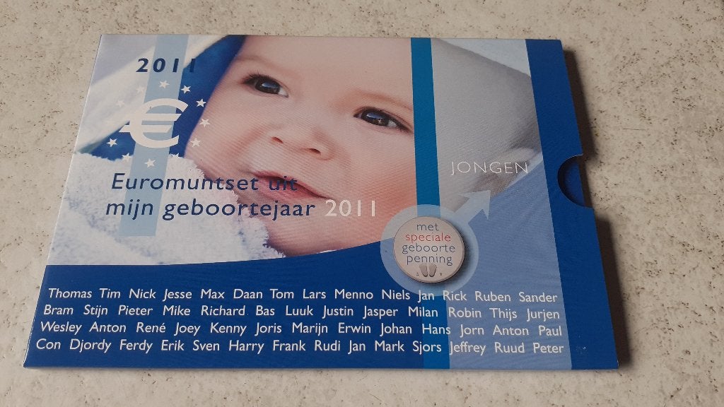 euro munt set ,thema uit mijn geboorte jaar 2011, Ophalen of Verzenden, Koningin Beatrix, Overige waardes, Setje