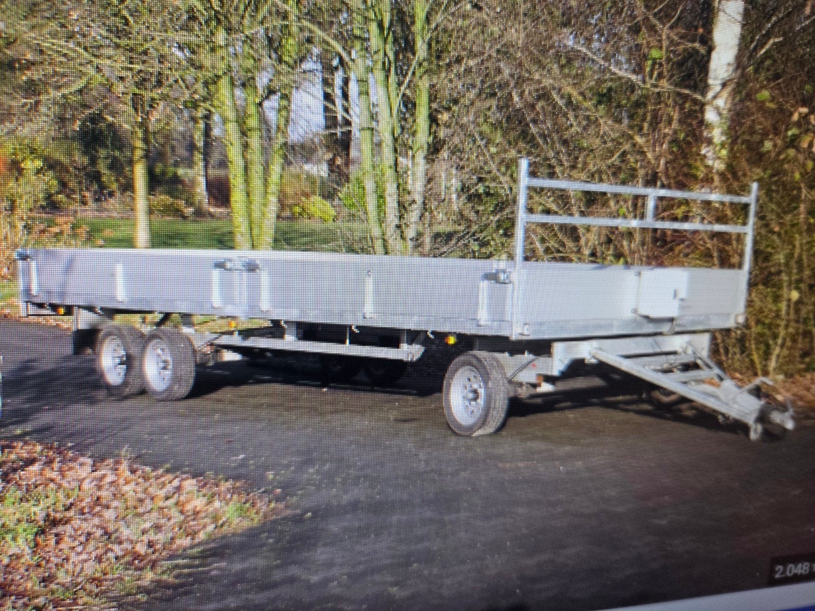 3 Assige schamelwagen 3500 Kg schamel, Ophalen of Verzenden, Gebruikt