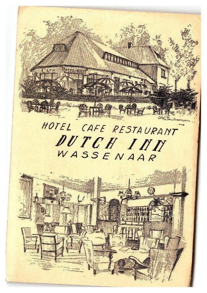 Wassenaar, Hotel Café Restaurant Dutch Inn, Verzenden, 1940 tot 1960, Ongelopen, Zuid-Holland