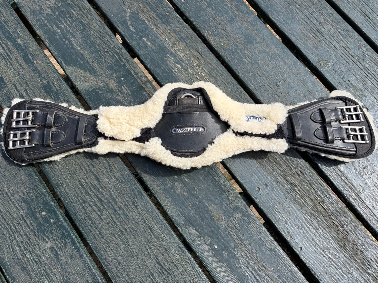 Passier singel wave leder zwart 70 cm, Dieren en Toebehoren, Ophalen of Verzenden, Singel, Passier, Zwart