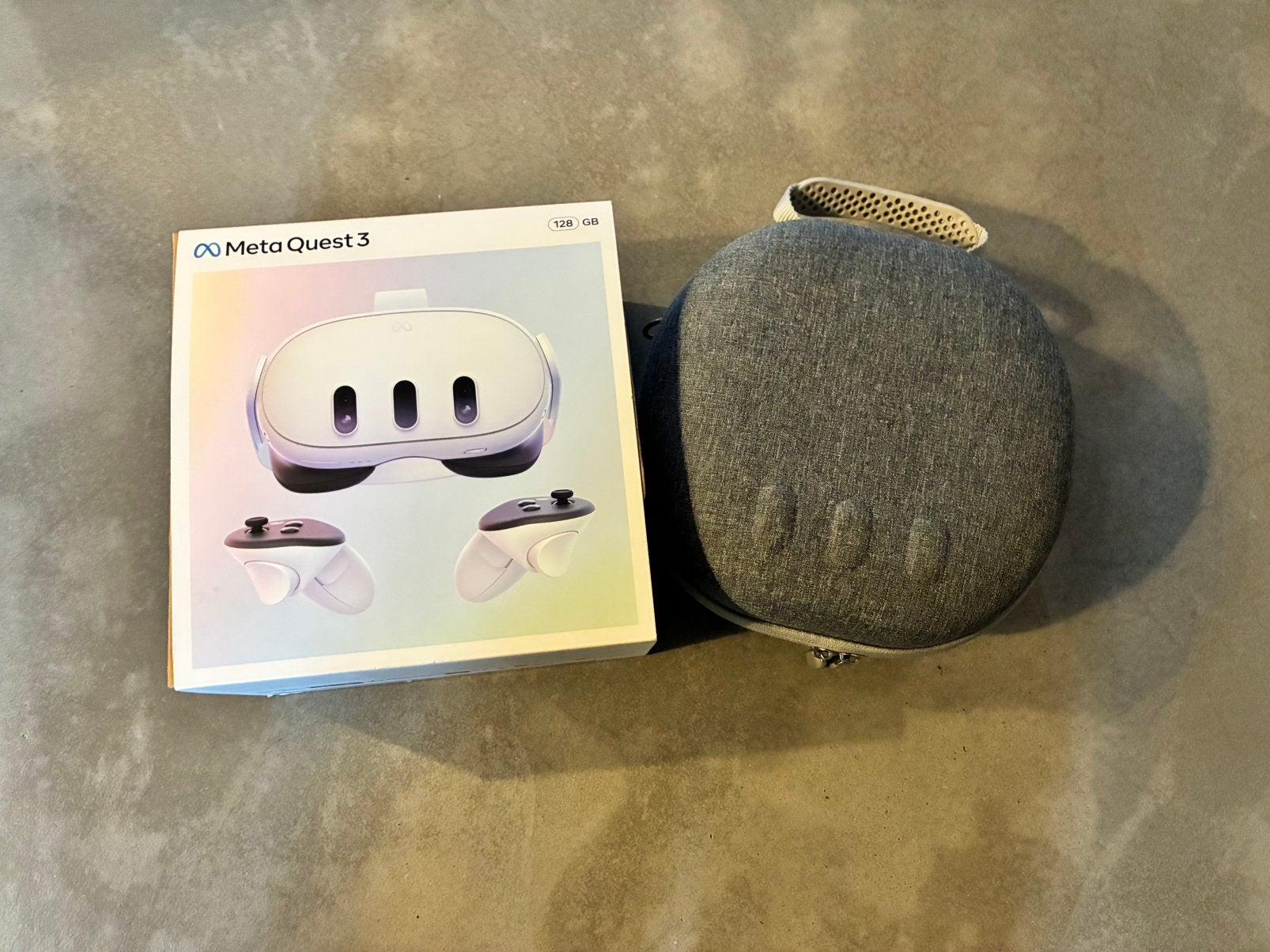 Meta quest 3 128 GB met hoes, Spelcomputers en Games, Virtual Reality, Ophalen of Verzenden, Zo goed als nieuw, VR-bril, Overige platformen