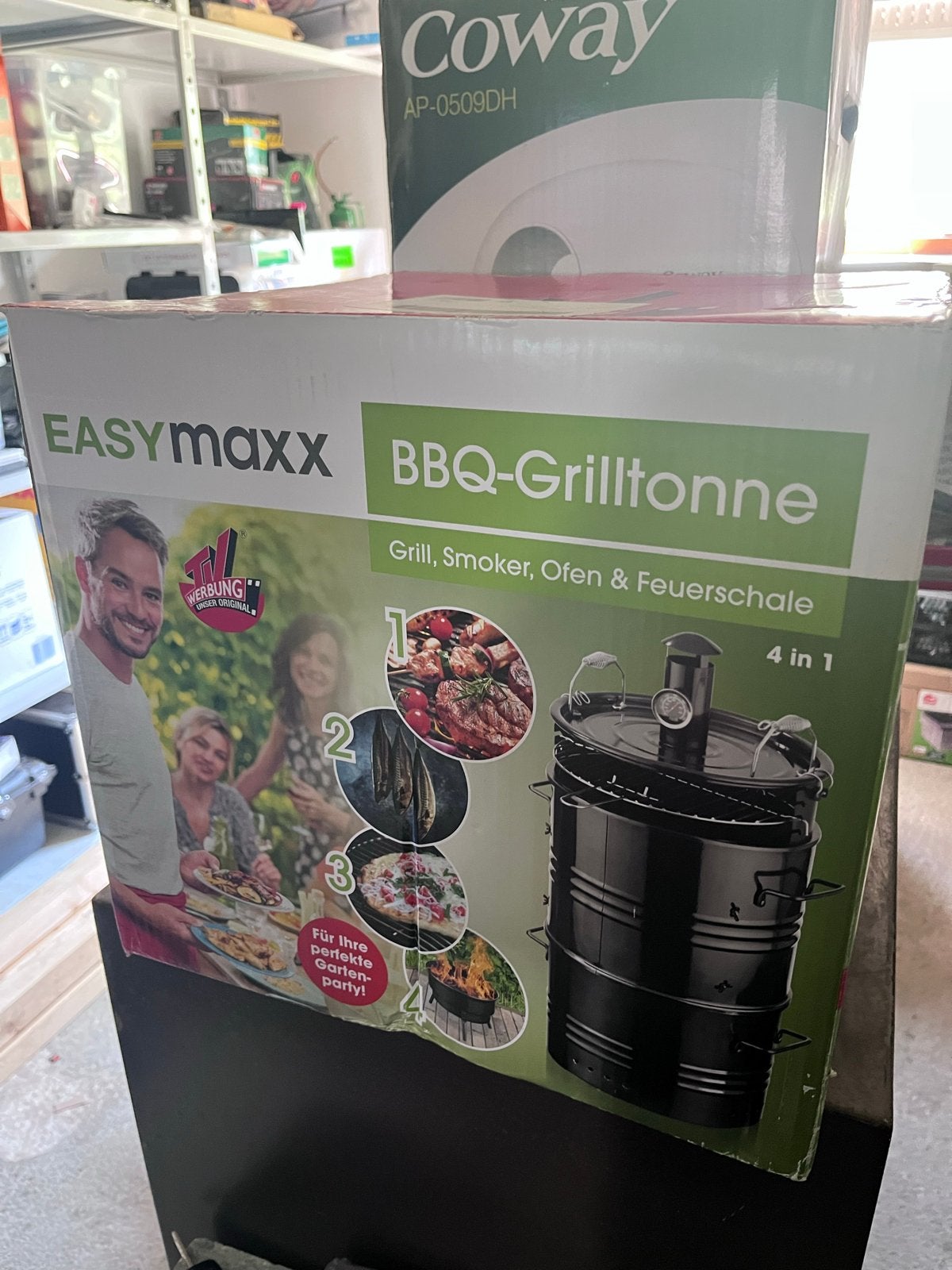Easymaxx BBQ-Grillton - 4-in-1 Grill, Smoker, Oven & Vuurkor, Ophalen, Nieuw