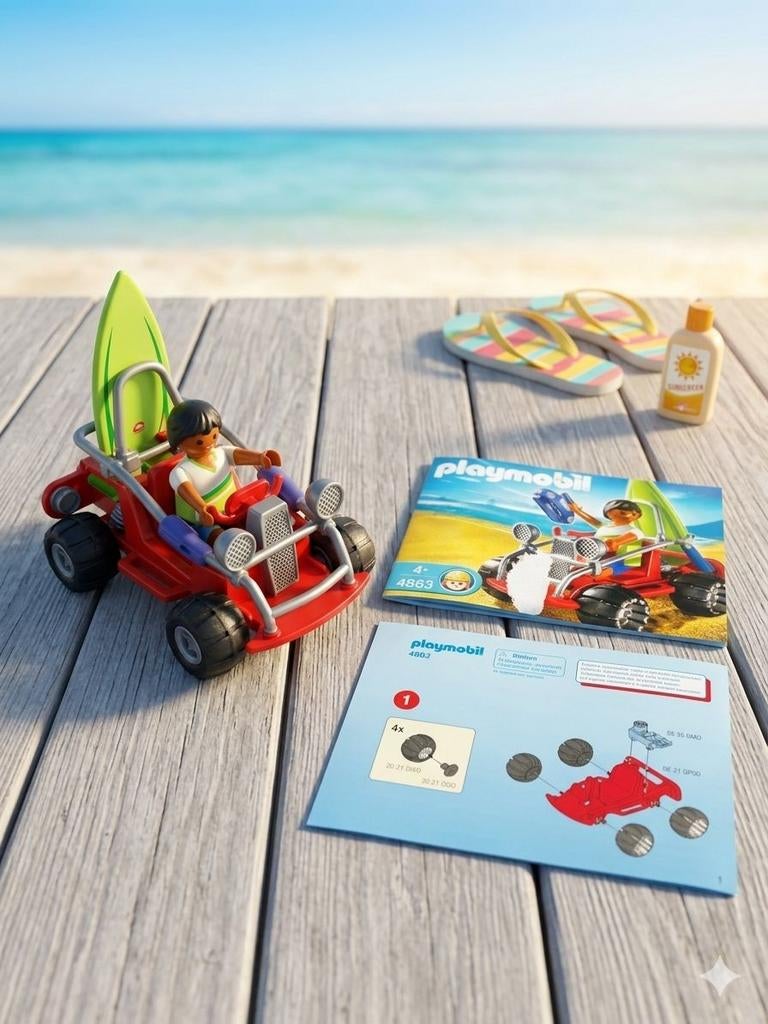 Playmobil 4863 Strandbuggy met surfer, Kinderen en Baby's, Speelgoed | Playmobil, Ophalen