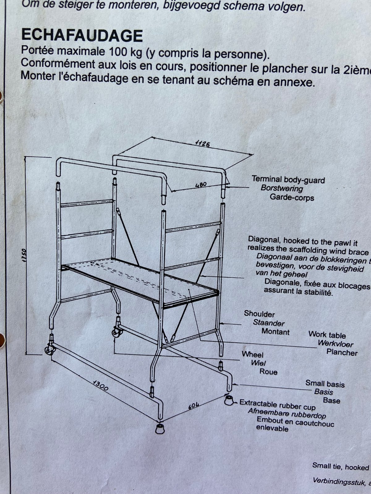 Hobbysteiger, Ophalen, Gebruikt, Rolsteiger of Kamersteiger, 2 tot 5 meter