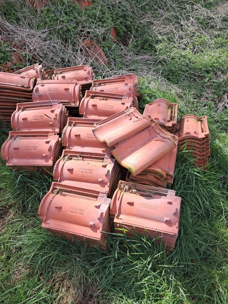 Opnieuw verbeterde Hollandse pan. Teeuwen, Tegelen, Ophalen, Gebruikt, Steen of Klei, 15 m² of meer