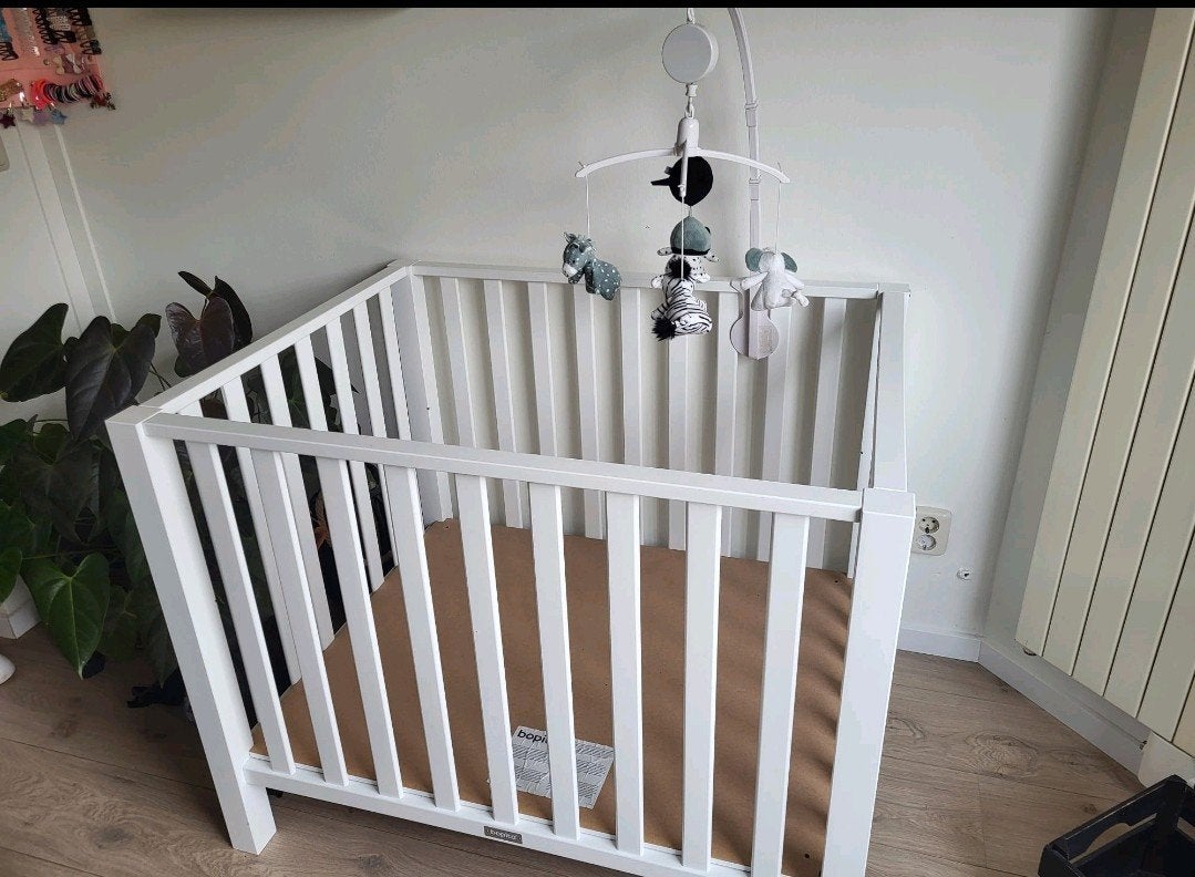 Bopita Box Wit - Zo goed als nieuw, Kinderen en Baby's, Boxen, Ophalen, Gebruikt, Rechthoekig, In hoogte verstelbaar