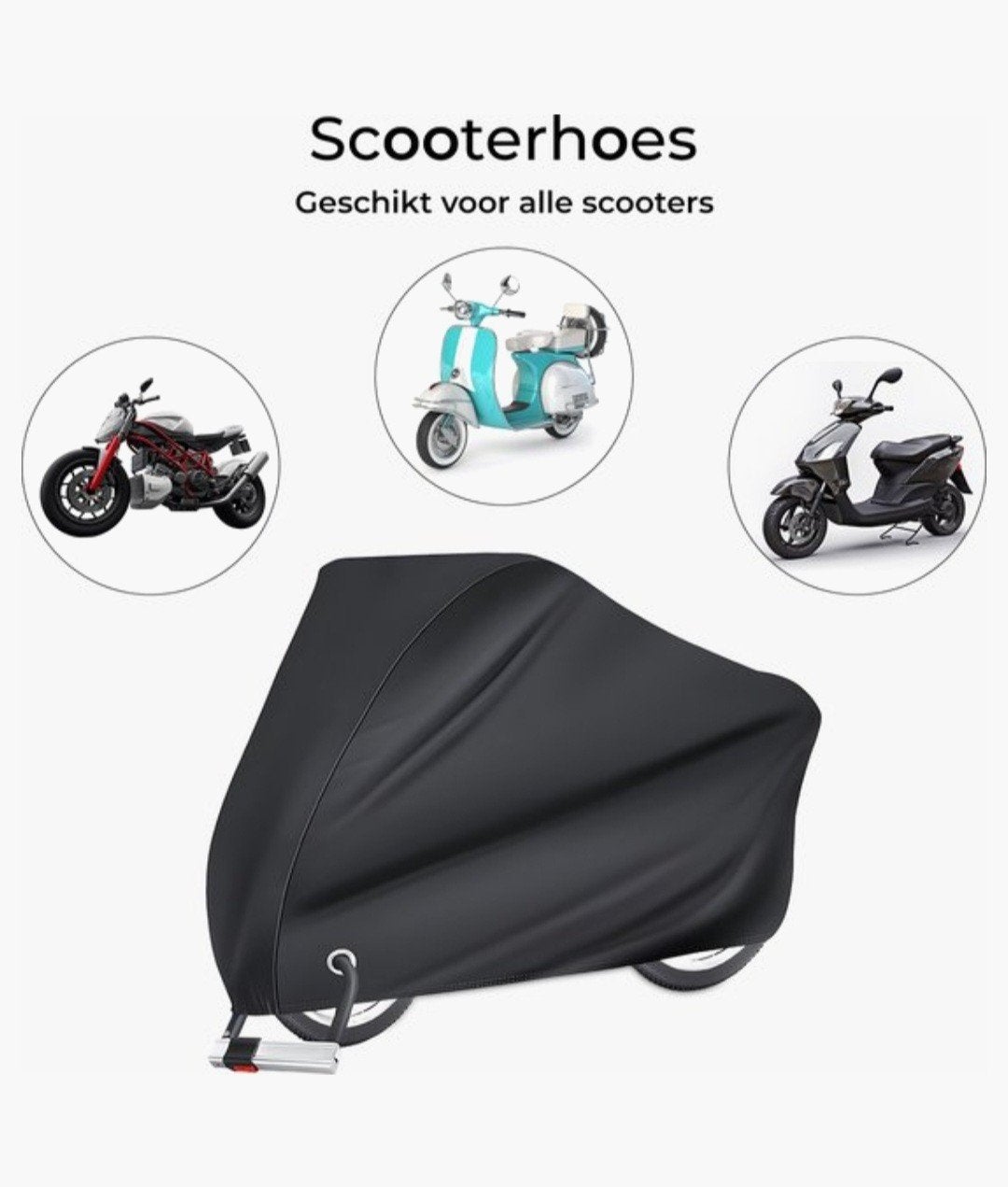 Scooterhoes incl. gat voor slot, Ophalen, Zo goed als nieuw, Overige typen, Overige merken