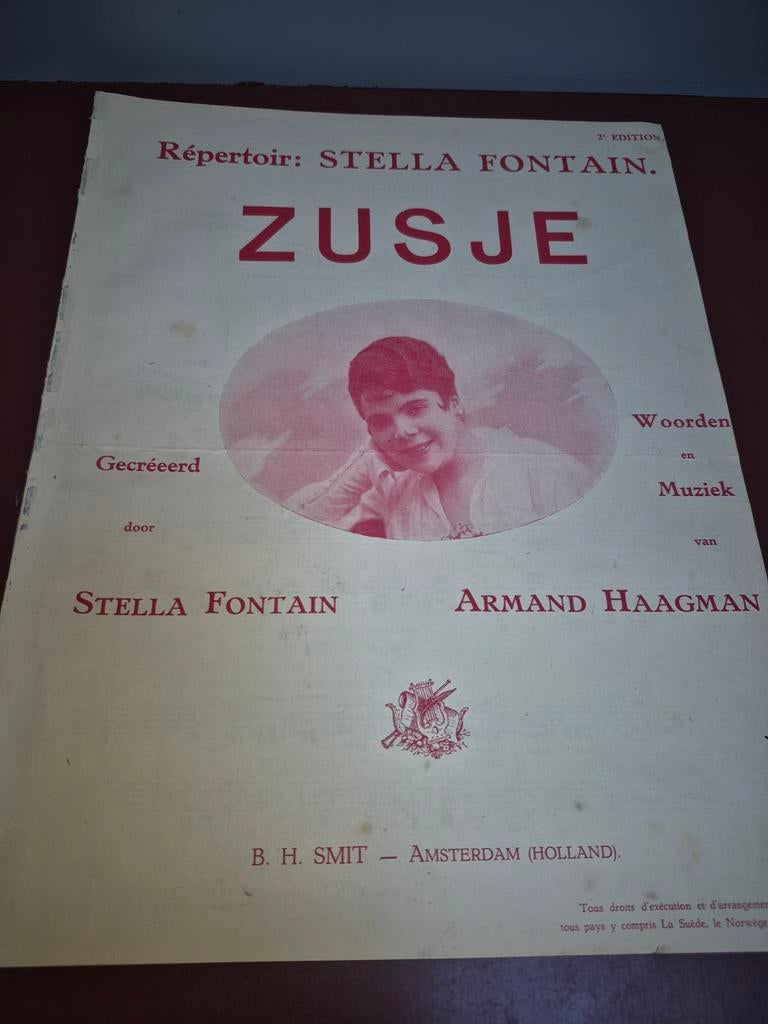 Repertoire: Stella Fontain, ZUSJE.  Muziek: Armand Haagman, Ophalen of Verzenden