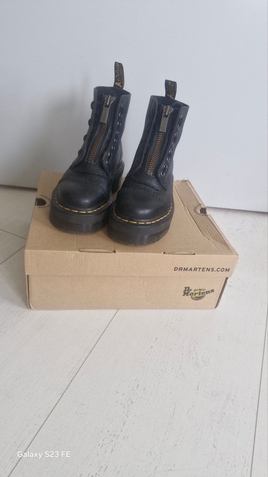 Dr. Martens Sinclair laarzen met rits - Zo goed als nieuw, Ophalen of Verzenden, Zo goed als nieuw, Zwart