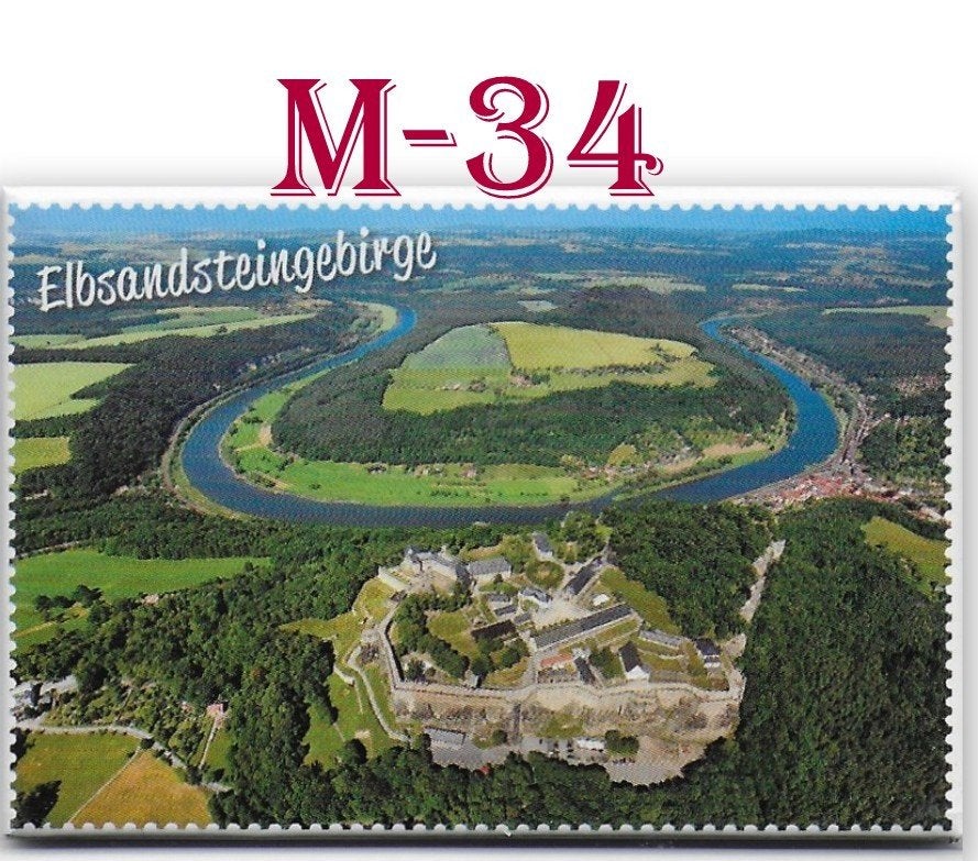 M34 Koelkastmagneet Elbsandsteingebirge in Tsjechië, Ophalen of Verzenden, Zo goed als nieuw
