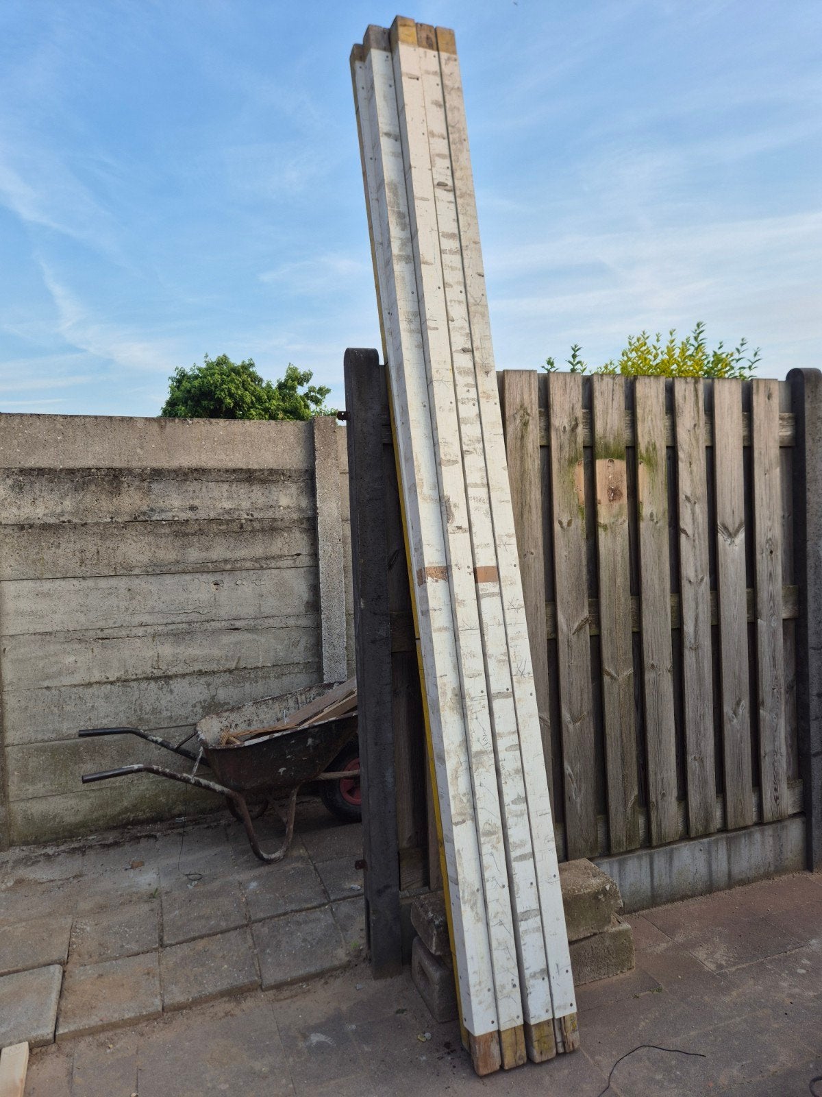 8 aluminium metselprofielen, 325 cm lang, goede staat, Doe-het-zelf en Verbouw, Ophalen of Verzenden, Gebruikt