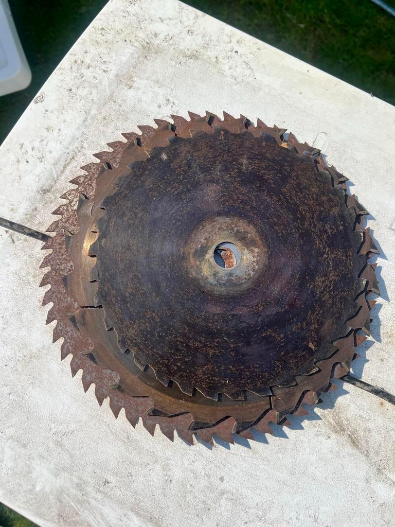3 Zaagbladen - Gebruikt maar functioneel, Gebruikt, Cirkelzaag, Ophalen of Verzenden, 30 tot 70 mm