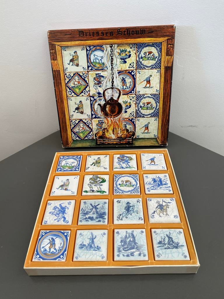 Tegeltableau A. Driessen - Vintage Nederlandse Scènes, Ophalen of Verzenden