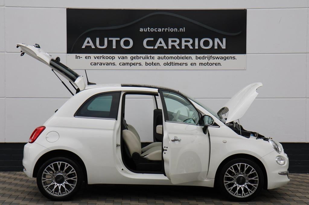 Fiat 500 1.0 Hybrid Star Pano Carplay Xenon Navi Cruise !, Auto's, Fiat, Voorwielaandrijving, Gebruikt, 4 stoelen, Leder en Stof