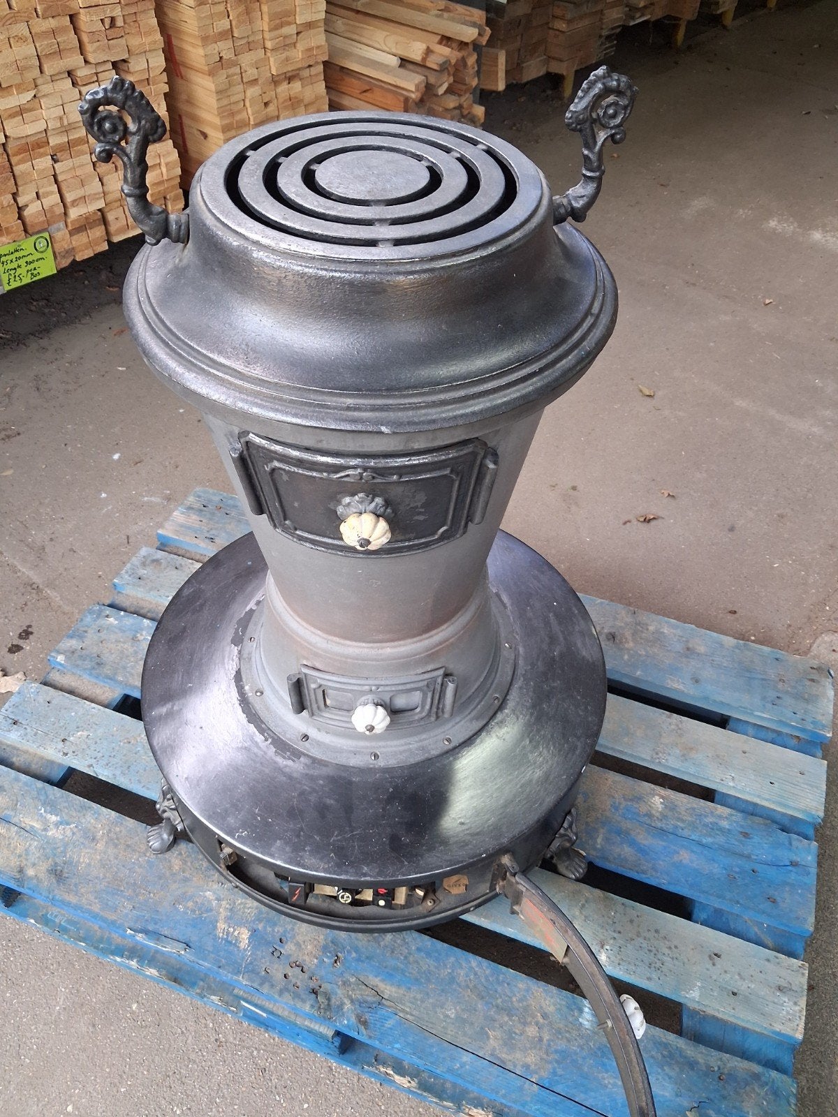 oud Hollandse gas potkachel, Ophalen of Verzenden, Gebruikt, Gas, Gaskachel