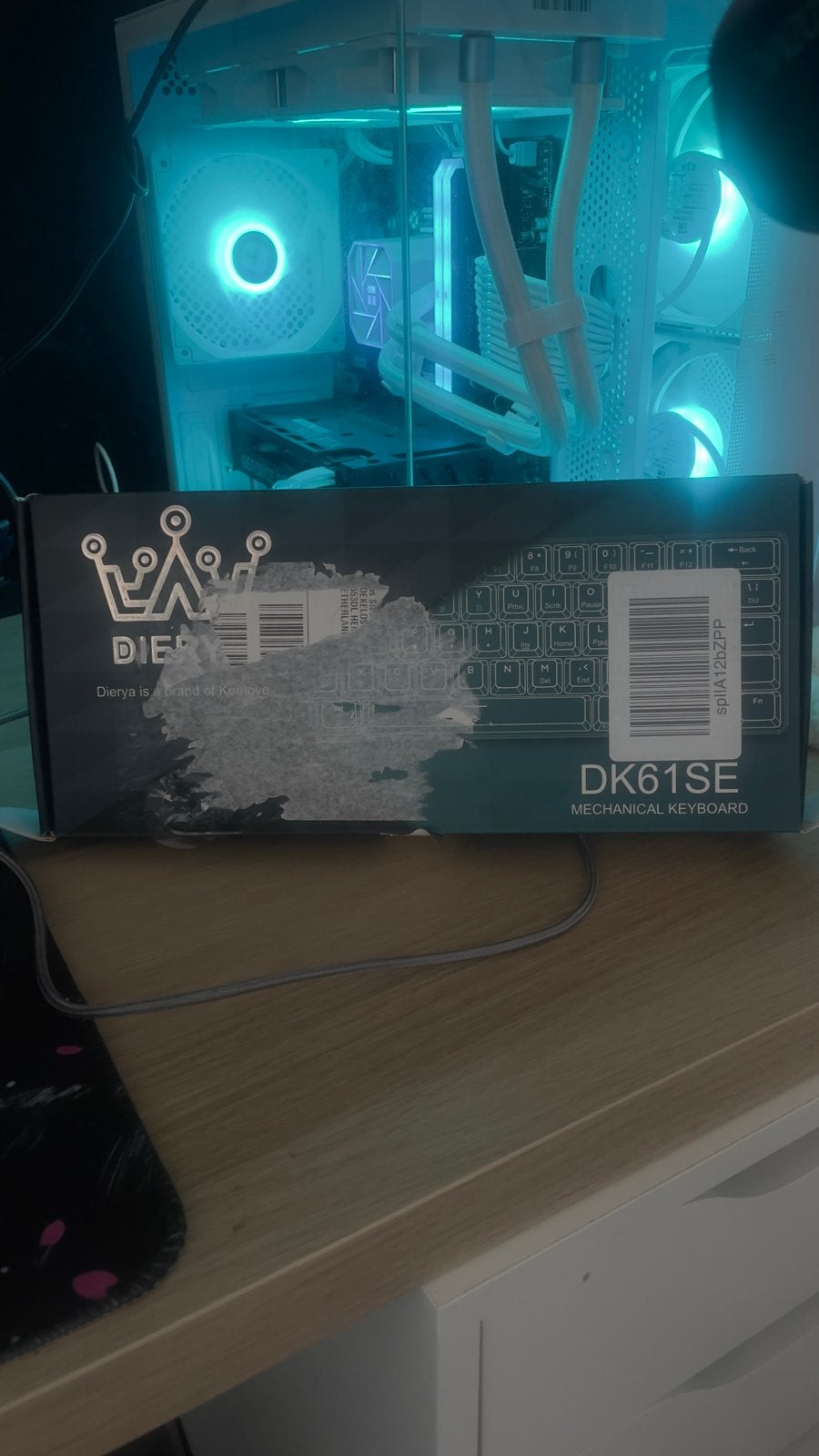 Dierya DK61SE Mechanisch Toetsenbord - Qwerty, Gaming toetsenbord, Ophalen of Verzenden, Zo goed als nieuw, Qwerty