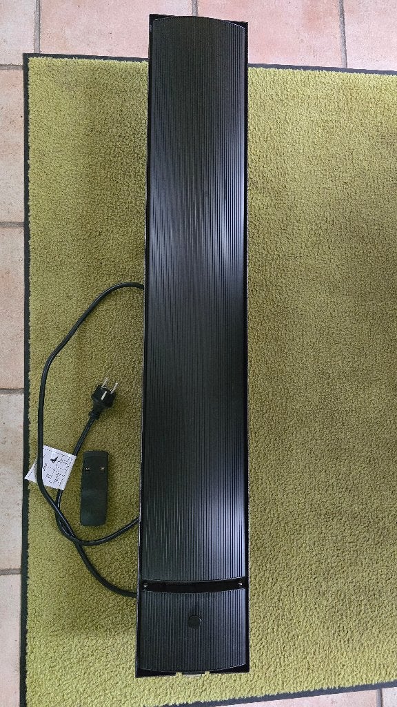 Terrasverwarmer 1500W QUIGG Zwart, Plafond, Draaibaar, Nieuw, Ophalen