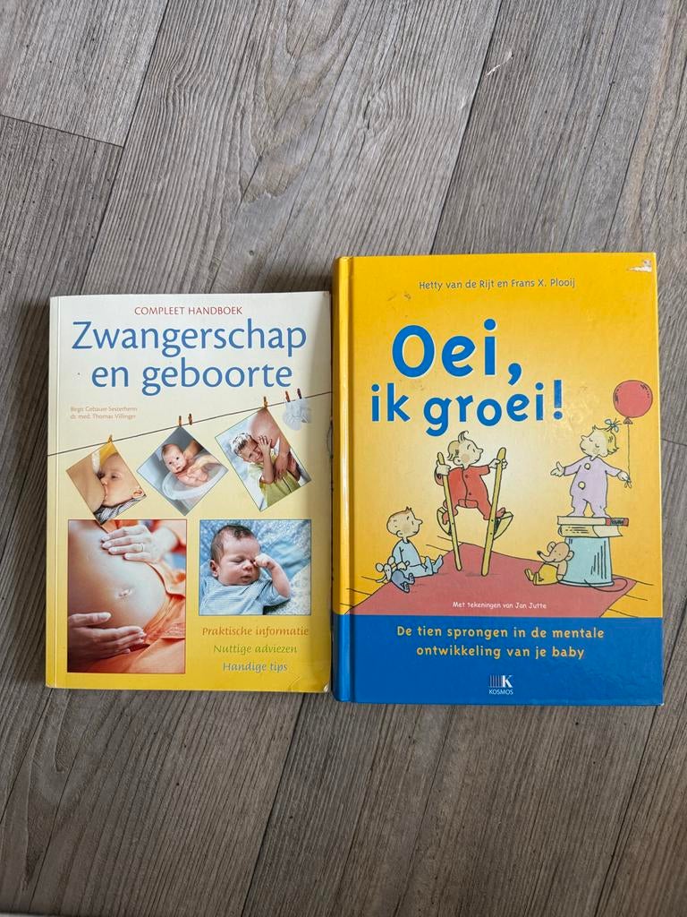 Boeken: Zwangerschap en geboorte & Oei, ik groei!, Boeken, Ophalen of Verzenden, Gelezen, Zwangerschap en Bevalling