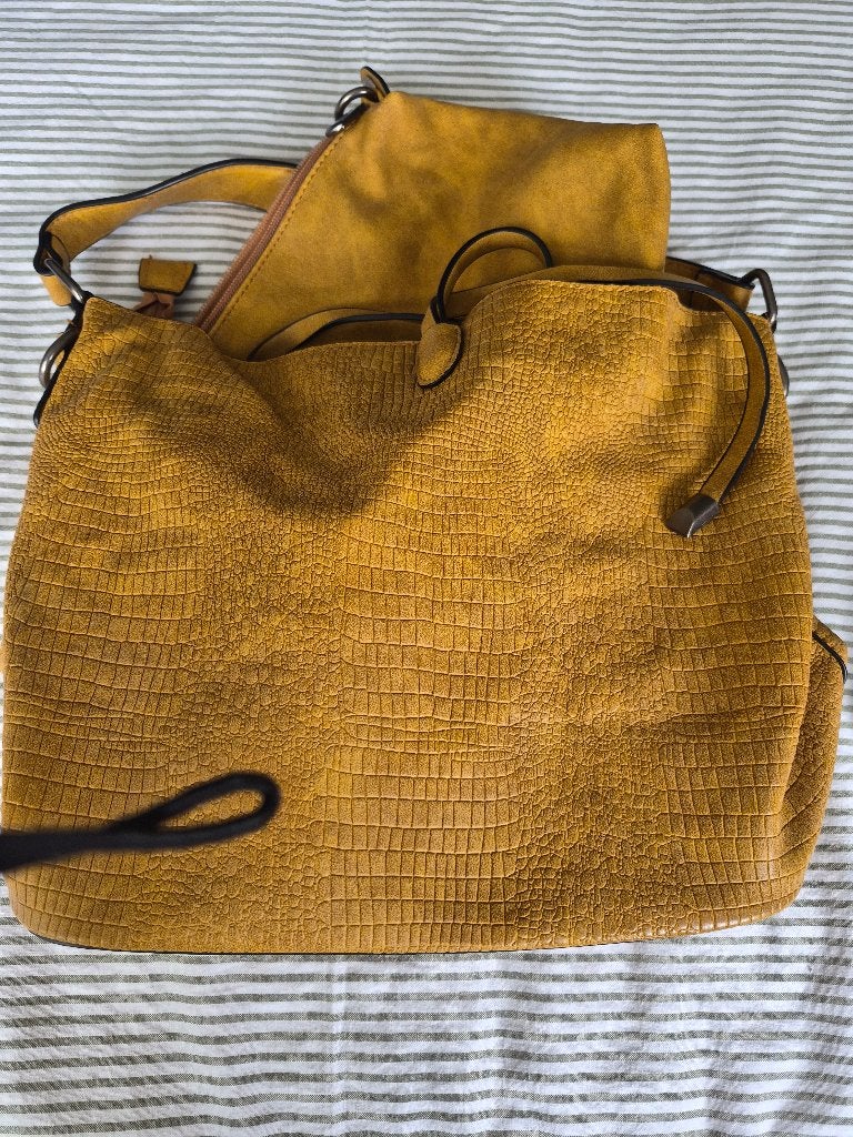 tas, Sieraden, Tassen en Uiterlijk, Tassen | Damestassen, Ophalen, Zo goed als nieuw, Geel, Handtas