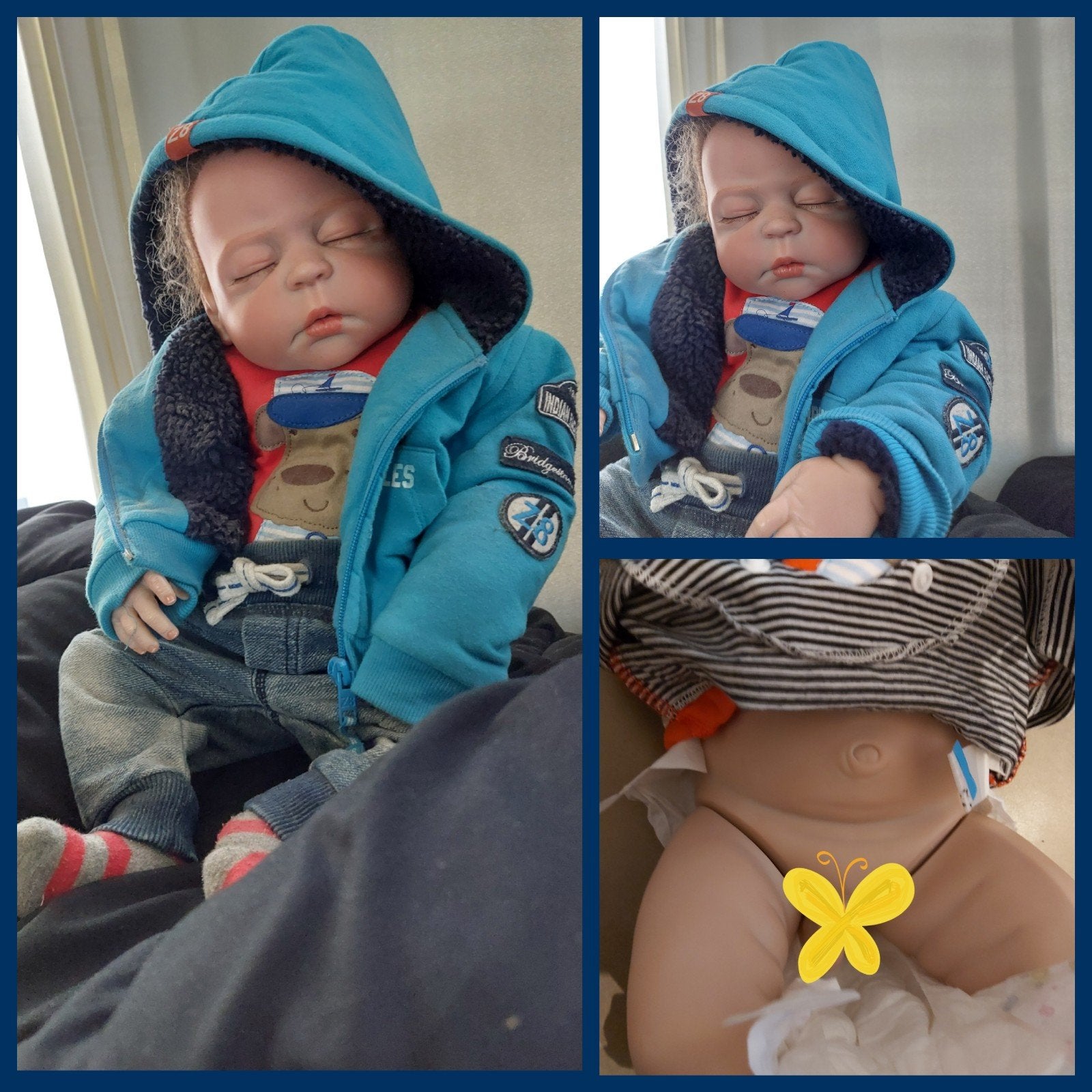Prachtige jongens pop (geen stoffen lijfje) zie foto's, Ophalen of Verzenden