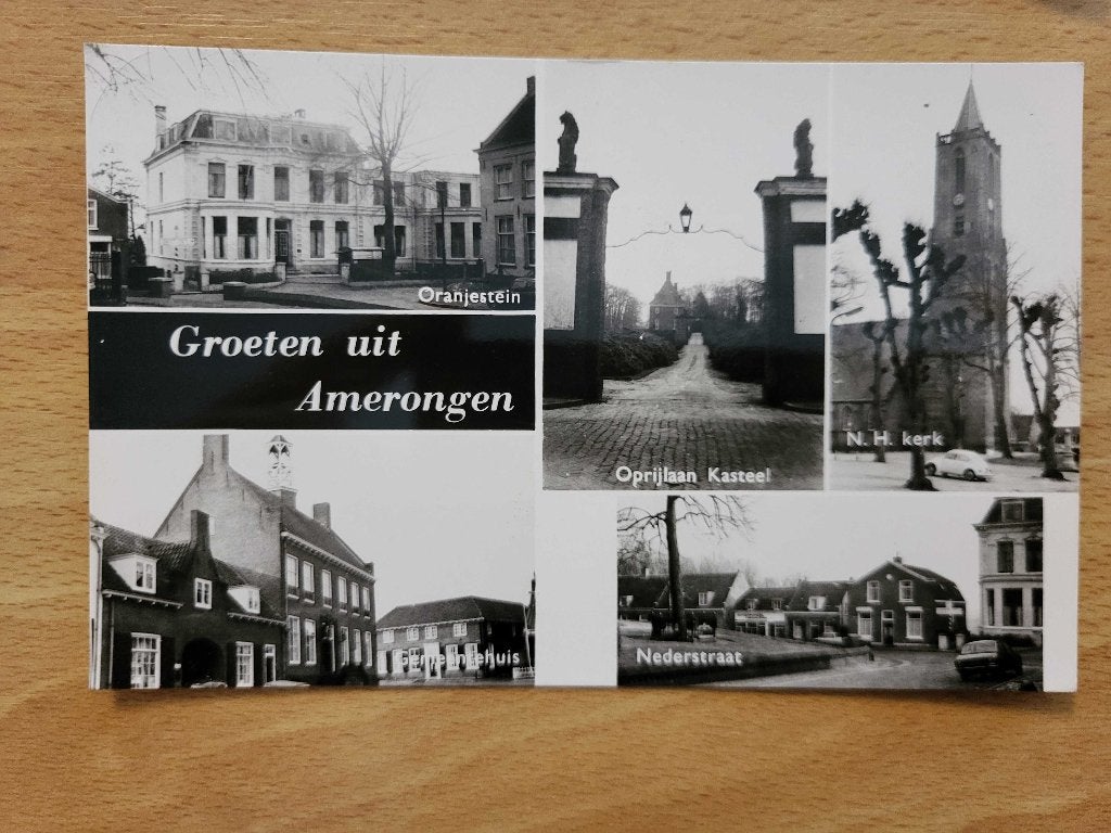 ansicht AMERONGEN Oranjestein Nederstraat kasteel kerk, Verzenden, Voor 1920, Utrecht
